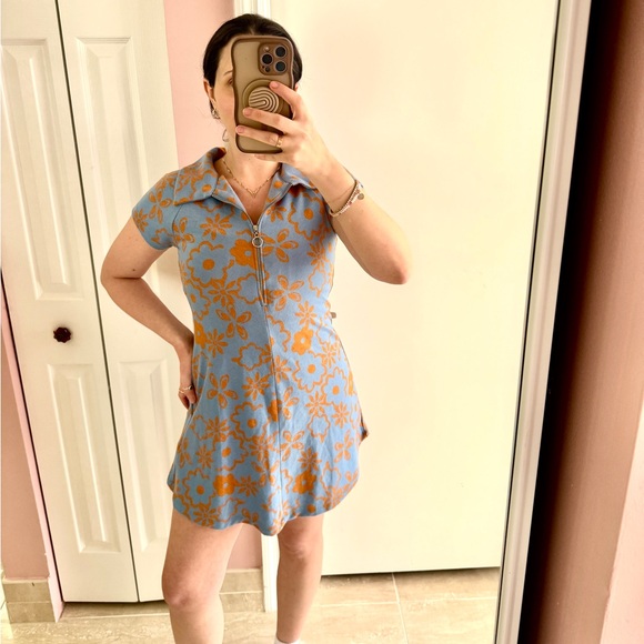 Urban Outfitters Dresses & Skirts - NWT Urban Outfitters Retro Knit Zip Up Mini Dress- Size Medium